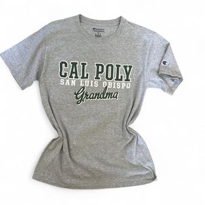 Champion Gray Cal Poly T-Shirt grandma 👵🏼